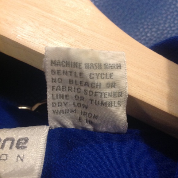 3/$25 LIZ CLAIBORNE 14 Royal Blue Blouse or Button Down - Picture 7 of 7